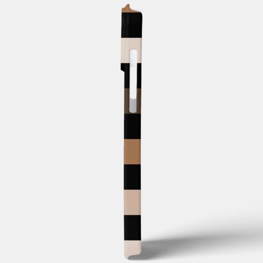 Bruin Zwart geruit Gingham Patroon Case-Mate iPhone Case (Achterkant / Links)