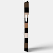 Bruin Zwart geruit Gingham Patroon Case-Mate iPhone Case (Achterkant / Rechts)