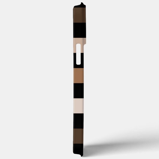 Bruin Zwart geruit Gingham Patroon Case-Mate iPhone Case (Achterkant / Rechts)