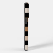 Bruin Zwart geruit Gingham Patroon Case-Mate iPhone Case (Achterkant / Rechts)
