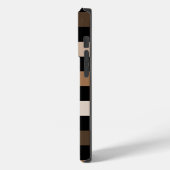 Bruin Zwart geruit Gingham Patroon Case-Mate iPhone Case (Achterkant / Links)