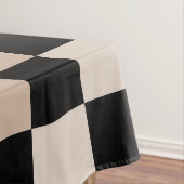 Bruin Zwart geruit Gingham Patroon Tafelkleed (Voorbeeld)