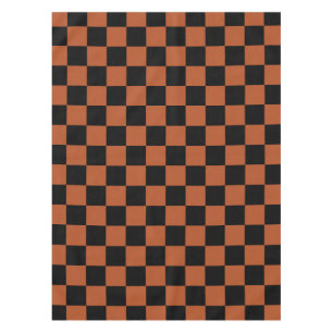 Bruin Zwart Geruit Schaakbord Patroon Tafelkleed