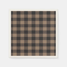 Bruin Zwart Gingham Buffalo Plaid Boerderij