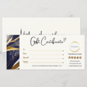 Bruin Zwart Goud Cadeaubon (Voorkant / Achterkant)