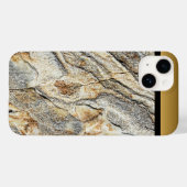 Bruin Zwart Goud Marmeren Patroon iPhone / Android Case-Mate iPhone Case (Achterkant (horizontaal))