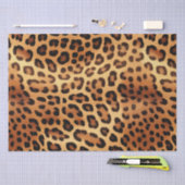 Bruin Zwart Gouden Luipaard Print Tissuepapier (Craft)