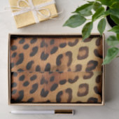 Bruin Zwart Gouden Luipaard Print Tissuepapier (Geschenk)