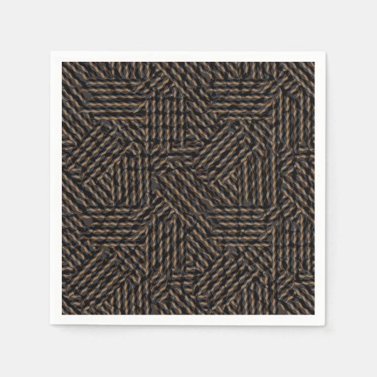 Bruin zwart grijs abstract servet (Voorkant)