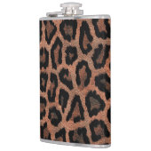 Bruin Zwart Luipaard Dierenprint Heupfles (Links)