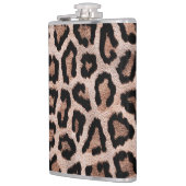 Bruin Zwart Luipaard Dierenprint Heupfles (Links)