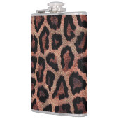 Bruin Zwart Luipaard Dierenprint Heupfles (Links)