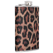 Bruin Zwart Luipaard Dierenprint Heupfles (Rechts)