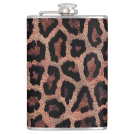 Bruin Zwart Luipaard Dierenprint Heupfles