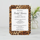 Bruin Zwart Luipaard Dierenprint Kaart (Staand voorkant)