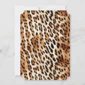 Bruin Zwart Luipaard Dierenprint Kaart (Achterkant)