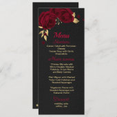 bruin zwart menu (Voorkant / Achterkant)