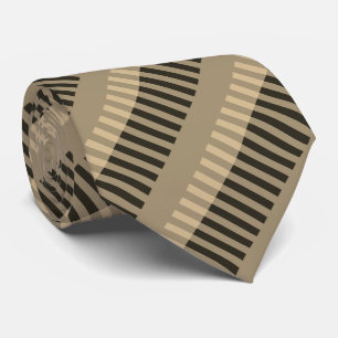 Bruin zwart Striped Patroon Stropdas