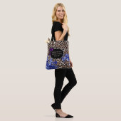 Bruin/Zwart Tas met middelgroot afdruk (Op model)