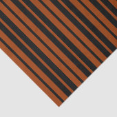 Bruin Zwart Verticaal Streepjespatroonontwerp Tissuepapier (Detail)