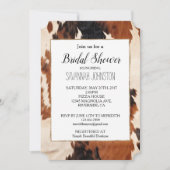 Bruin Zwart Wit Faux Koeienhuid Kaart (Voorkant)