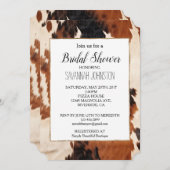 Bruin Zwart Wit Faux Koeienhuid Kaart (Voorkant / Achterkant)