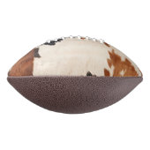 Bruin Zwart Wit Koeienhuid American Football (Gedraaid 270)