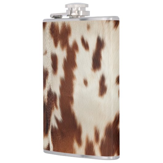 Bruin Zwart Wit Koeienhuid Heupfles (Links)