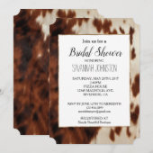 Bruin Zwart Wit Koeienhuid Kaart (Voorkant / Achterkant)