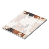 Bruin Zwart Wit Koeienhuid Notitieblok (Linkerzijde)