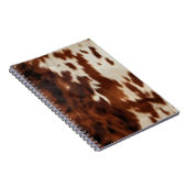 Bruin Zwart Wit Koeienhuid Notitieboek (Rechterzijde)