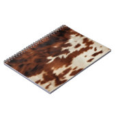 Bruin Zwart Wit Koeienhuid Notitieboek (Linkerzijde)