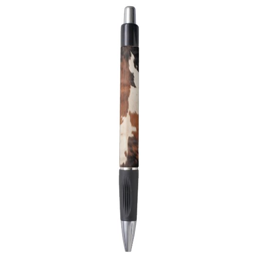 Bruin Zwart Wit Koeienhuid Pen (Voorkant Verticaal)