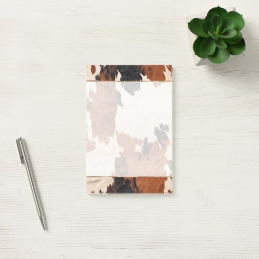 Bruin Zwart Wit Koeienhuid Post-it® Notes (Kantoor)