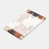Bruin Zwart Wit Koeienhuid Post-it® Notes (Schuin)