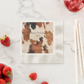 Bruin Zwart Wit Koeienhuid Servet (Insitu)