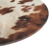 Bruin Zwart Wit Koeienhuid Snijplank (Hoek)