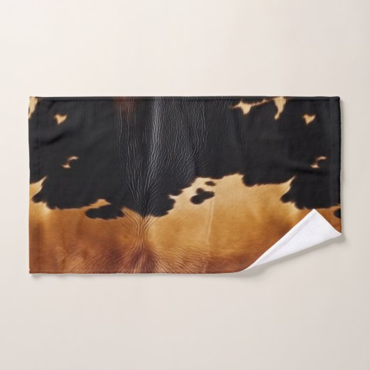 Bruin Zwart Zuidwest Koeienhuid Bad Handdoek (Handdoek)