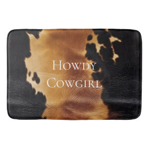 Bruin Zwart Zuidwest Koeienhuid Badmat