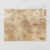 Bruin Zwart Zuidwest Koeienhuid Briefkaart (Achterkant)