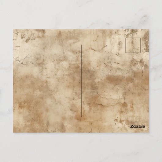 Bruin Zwart Zuidwest Koeienhuid Briefkaart (Achterkant)