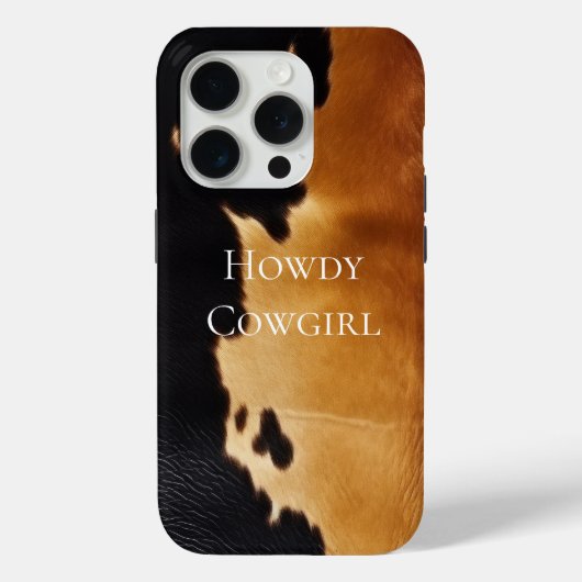 Bruin Zwart Zuidwest Koeienhuid Case-Mate iPhone Case (Achterkant)