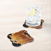 Bruin Zwart Zuidwest Koeienhuid Kartonnen Onderzetters (Insitu)