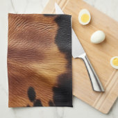 Bruin Zwart Zuidwest Koeienhuid Theedoek (Quarter Fold)