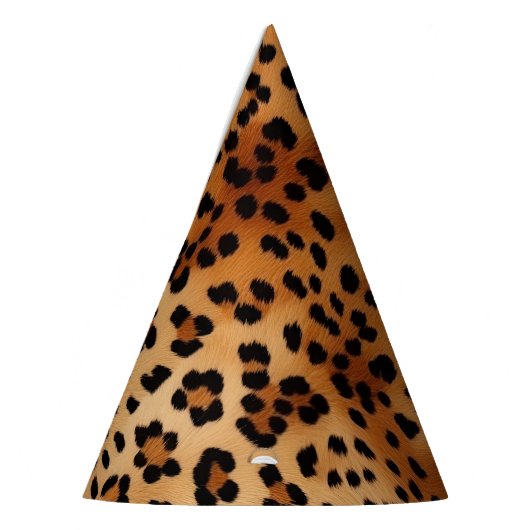 Bruin zwarte leopard-printer feesthoedjes (Links)