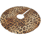 Bruin zwarte leopard-printer kerstboom rok (Gekanteld)
