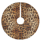 Bruin zwarte leopard-printer kerstboom rok (Voorkant)