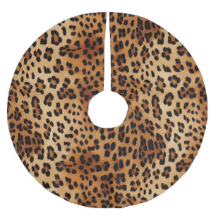 Bruin zwarte leopard-printer kerstboom rok