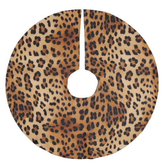 Bruin zwarte leopard-printer kerstboom rok (Voorkant)