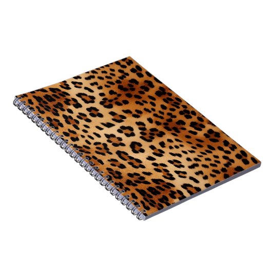 Bruin zwarte leopard-printer notitieboek (Rechterzijde)